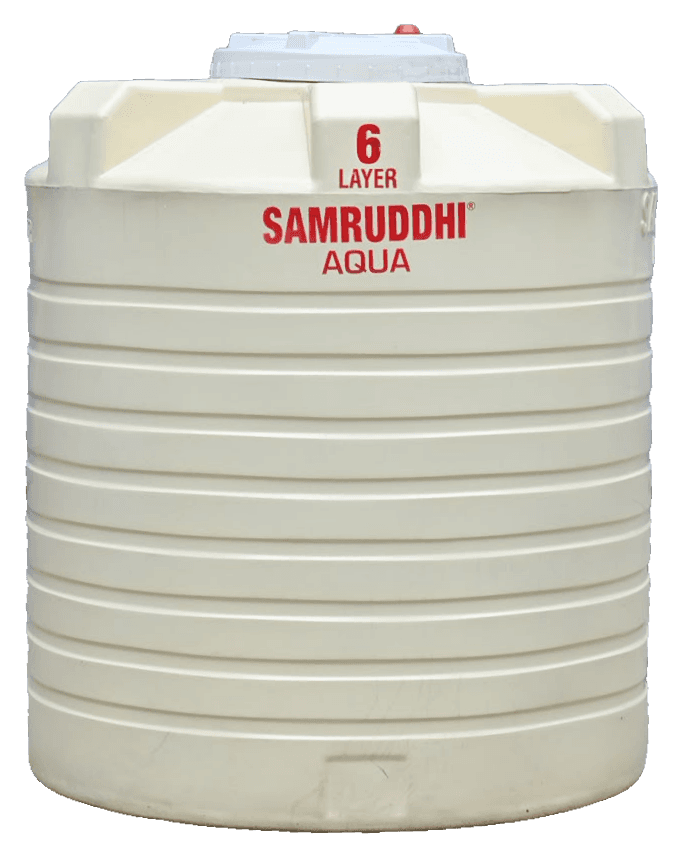 Roto Mould Layer Tanks — 6 Layer, Cream